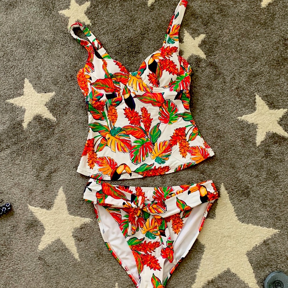 Mynah tankini Top/sm Bottom/med